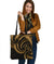 New Zealand Maori Mangopare Tote Bag Polynesian - Gold Tote Bag One Size Gold - Polynesian Pride