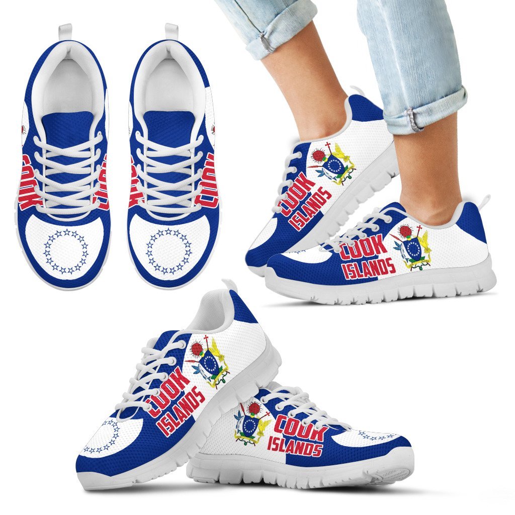 Cook Islands Sneakers - Cullinan Style Kid's Sneakers - White - 1 White - Polynesian Pride