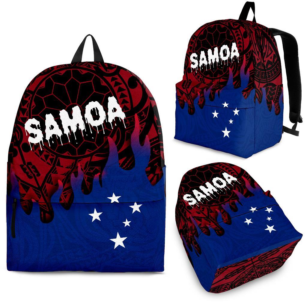 Samoa Backpack - Melting Style Blue - Red - Polynesian Pride