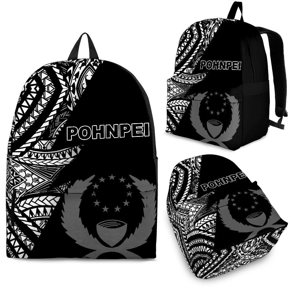 Pohnpei Backpack Flash Black Black - Polynesian Pride