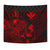 Polynesian Hawaii Tapestry - Turtle Hibiscus Pattern Red - Polynesian Pride