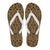 Polynesian Culture Gold Flip Flops Women's Flip Flops - White - 4 - Polynesian Pride