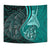 Fish Hook Polynesian Tapestry Manta Polynesian Turquoise - Polynesian Pride