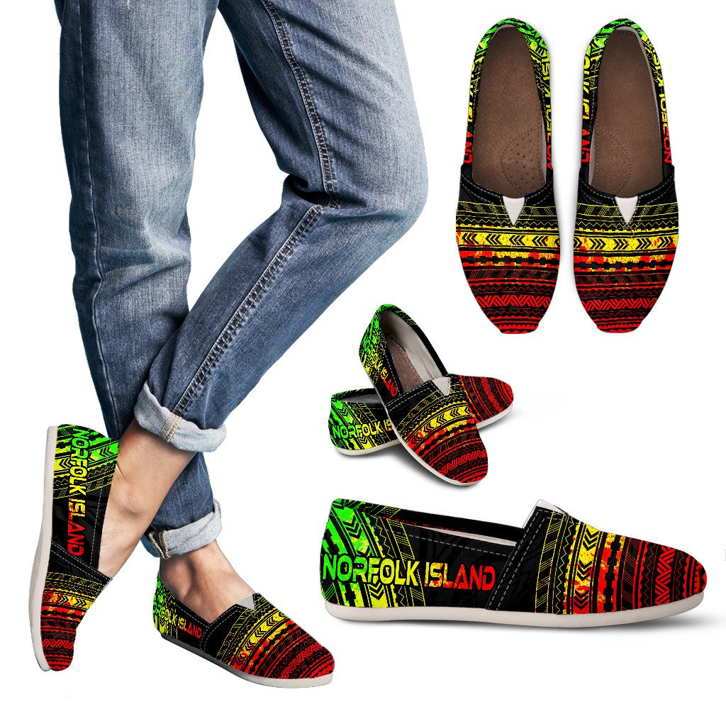 Norfolk Island Casual Shoes - Polynesian Reggae Chief Version Women Reggae - Polynesian Pride