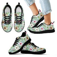 Hawaii Tropical Hibiscus Palm Leaves Sneakers Kid's Sneakers - Polynesian Pride
