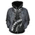 Maori Moko Warface 3D Denim Zip Hoodie Unisex Art - Polynesian Pride