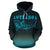 Maori Shark Aotearoa Hoodie Blue Unisex Black - Polynesian Pride