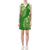 Polynesian Floral Sleeveless V Neck Dress - Green Version Women Green - Polynesian Pride