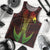 Papua New Guinea Custom Personalised Polynesian Men's Tank Top - Fish Hook Ver2 Red - Polynesian Pride