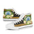 Federated States of Micronesia High Top Shoes - Polynesian Gold Patterns Collection - Polynesian Pride