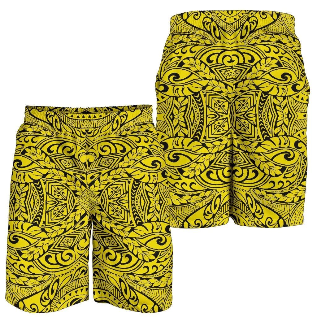 Polynesian Culture Yellow Men's Short Yellow - Polynesian Pride