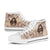 Guam High Top Shoes - Hibiscus Flowers Vintage Style - Polynesian Pride