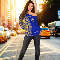 Rotorua Fijian Rugby Off Shoulder Sweater 03 LT13 - Polynesian Pride