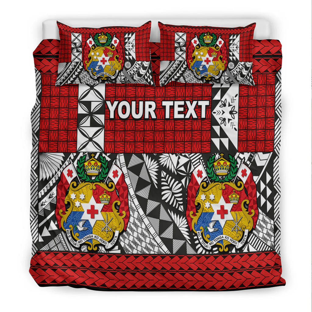 (Custom Personalised) Tonga Bedding Set Be Unique Version 05 Red LT13 - Polynesian Pride