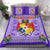 (Tupou S Mapa) Tonga Pattern with Coat of Arms Bedding Set LT4 Purple - Polynesian Pride