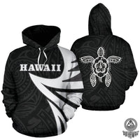 Hawaii Turtle Hoodie Warrior Style - Polynesian Pride