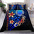 Northern Mariana Islands Bedding Set - Vintage Tribal Mountain Blue - Polynesian Pride