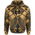 Guam Polynesian Hoodie Guam Gold Seal with Polynesian Tattoo Unisex Gold - Polynesian Pride