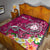 Fiji Custom Personalised Premium Quilt - Turtle Plumeria (Pink) - Polynesian Pride