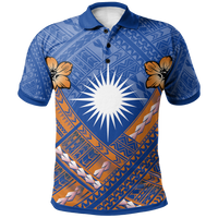 Marshall Islands Polynesian Polo Shirt Marshall Islands Flag Camisole Hibiscus Style Unisex Reggae - Polynesian Pride