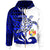 Tonga Custom Zip Hoodie Mega Turtle Unisex Blue - Polynesian Pride