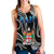 Fiji Coat of Arms Women Racerback Tank Polynesian mix Coconut Pattern LT13 Black - Polynesian Pride