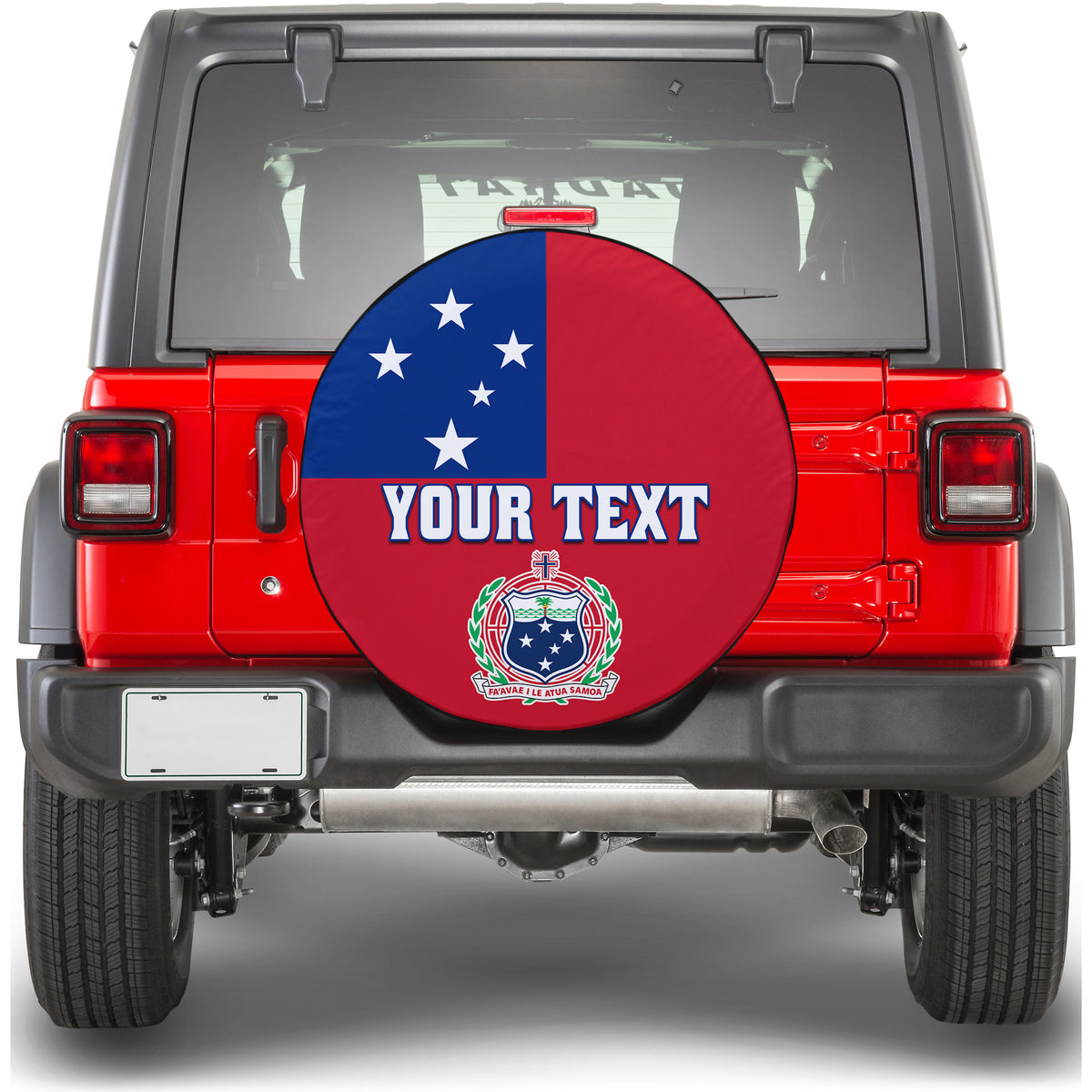 (Custom Personalised) Samoa Spare Tire Cover Proud Samoan Flag LT13 - Polynesian Pride