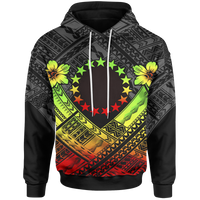Cook Islands Polynesian Hoodie Reggae Seal Camisole Hibiscus Style Unisex Reggae - Polynesian Pride