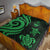 Guam Polynesian Premium Quilt - Green Tentacle Turtle - Polynesian Pride