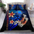 Marshall Islands Bedding Set - Vintage Tribal Mountain Blue - Polynesian Pride