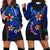 Pohnpei Hoodie Dress - Vintage Tribal Mountain Blue - Polynesian Pride