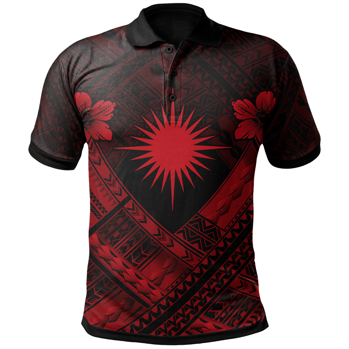 Marshall Islands Polynesian Polo Shirt Marshall Islands Red Flag Camisole Hibiscus Style Unisex Red - Polynesian Pride