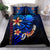 Nauru Bedding Set - Vintage Tribal Mountain Blue - Polynesian Pride