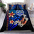 Marshall Islands Bedding Set - Vintage Tribal Mountain Crest Blue - Polynesian Pride