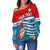 (Custom Personalised) Free West Papua Off Shoulder Sweater One People One Soul Strong West Papuan LT13 - Polynesian Pride