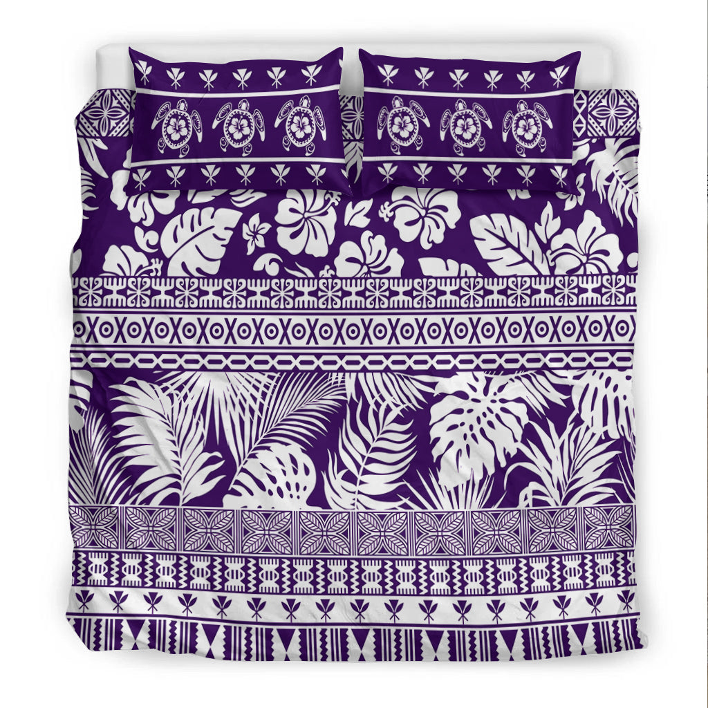 Hawaii Bedding Set Pattern Version Unique Purple LT13 - Polynesian Pride