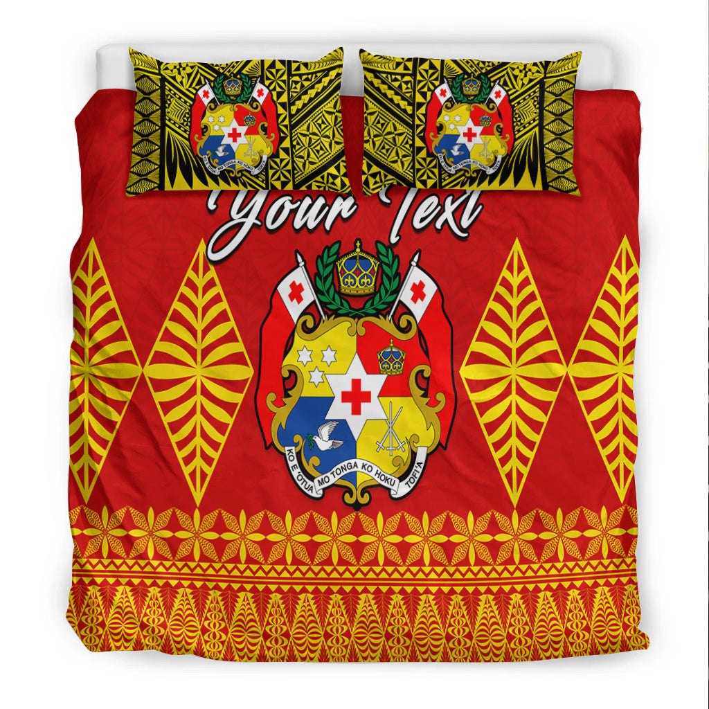 (Custom Personalised) Tonga Bedding Set Be Unique Version 06 Red LT13 - Polynesian Pride