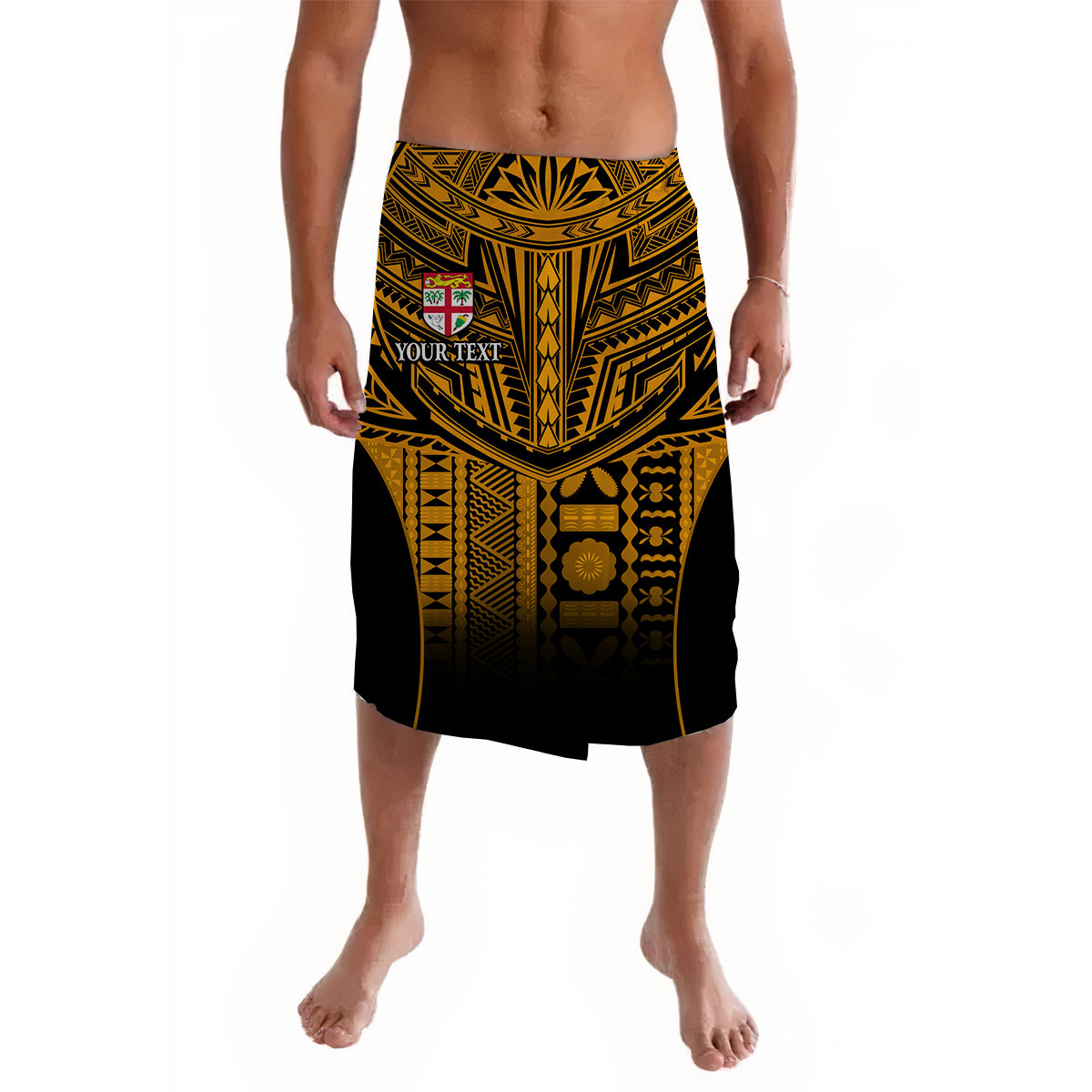 Custom Fiji Faithful Lavalava Version Gold LT13 Gold - Polynesian Pride