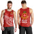 (Custom Personalised) Lion Kolisi Tonga Men Tank Top Atele LT13 Red - Polynesian Pride