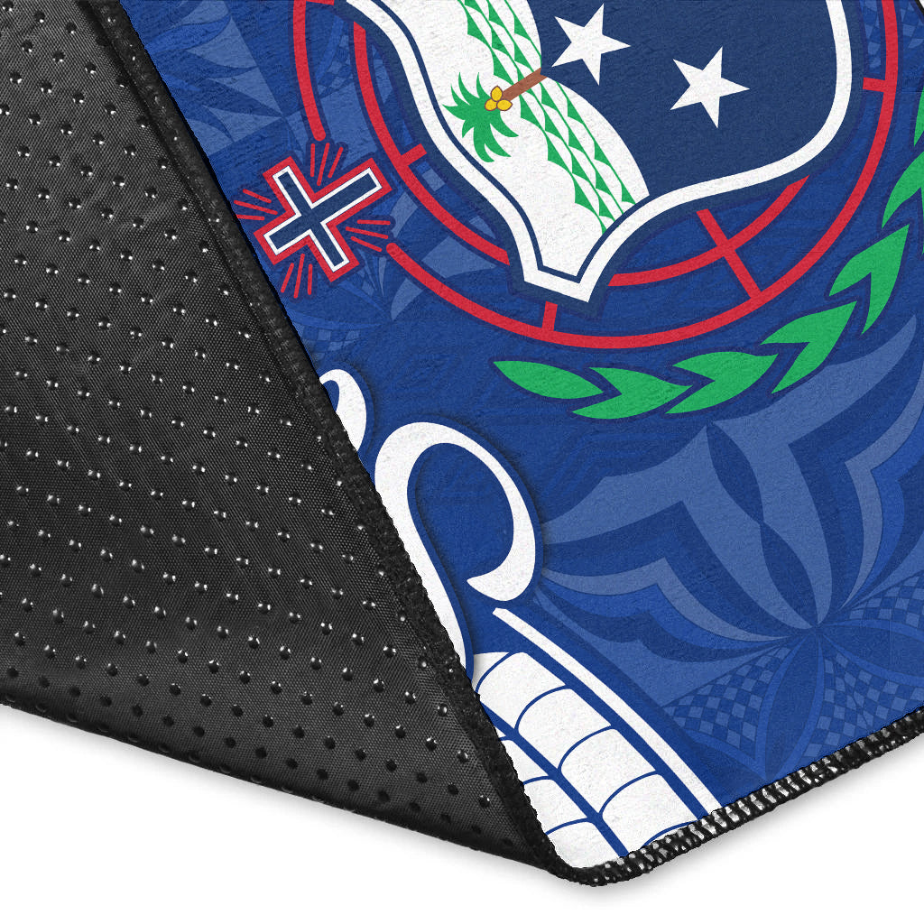 Samoa Siapo Area Rug Sporty Mix Barkcloth Panel LT13 - Polynesian Pride