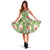 Hawaii Tropical Hibiscus, Plumeria Green Midi Dress Midi Dress Green - Polynesian Pride