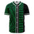 Hawaii Polynesian Kakau Baseball Jersey V.3 - Freestyle - Green Green - Polynesian Pride