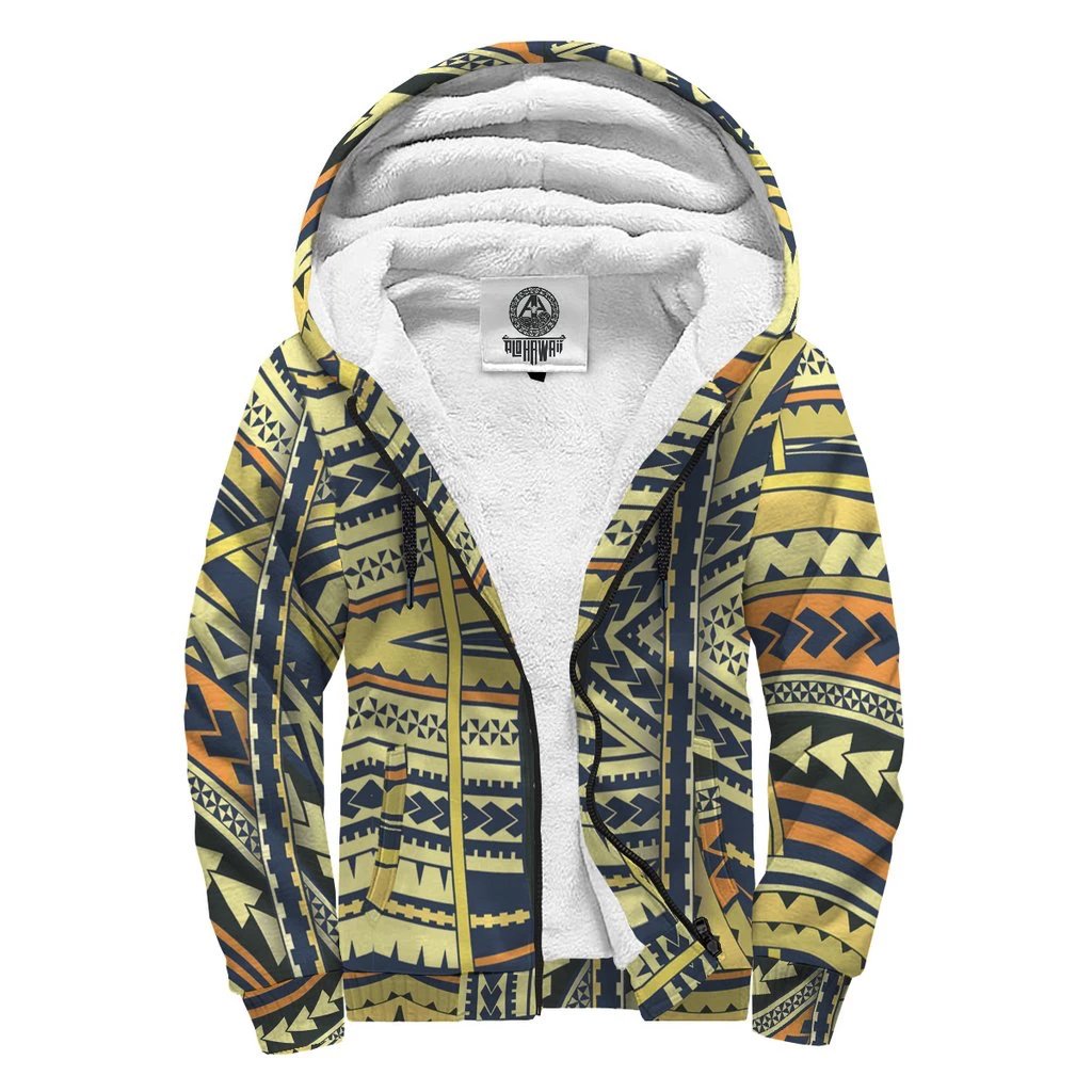 Wonder Yellow Polynesian Sherpa Hoodie Yellow - Polynesian Pride