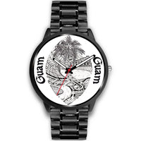 Guam Watch - Guam Polynesian Black Metal Link - Polynesian Pride