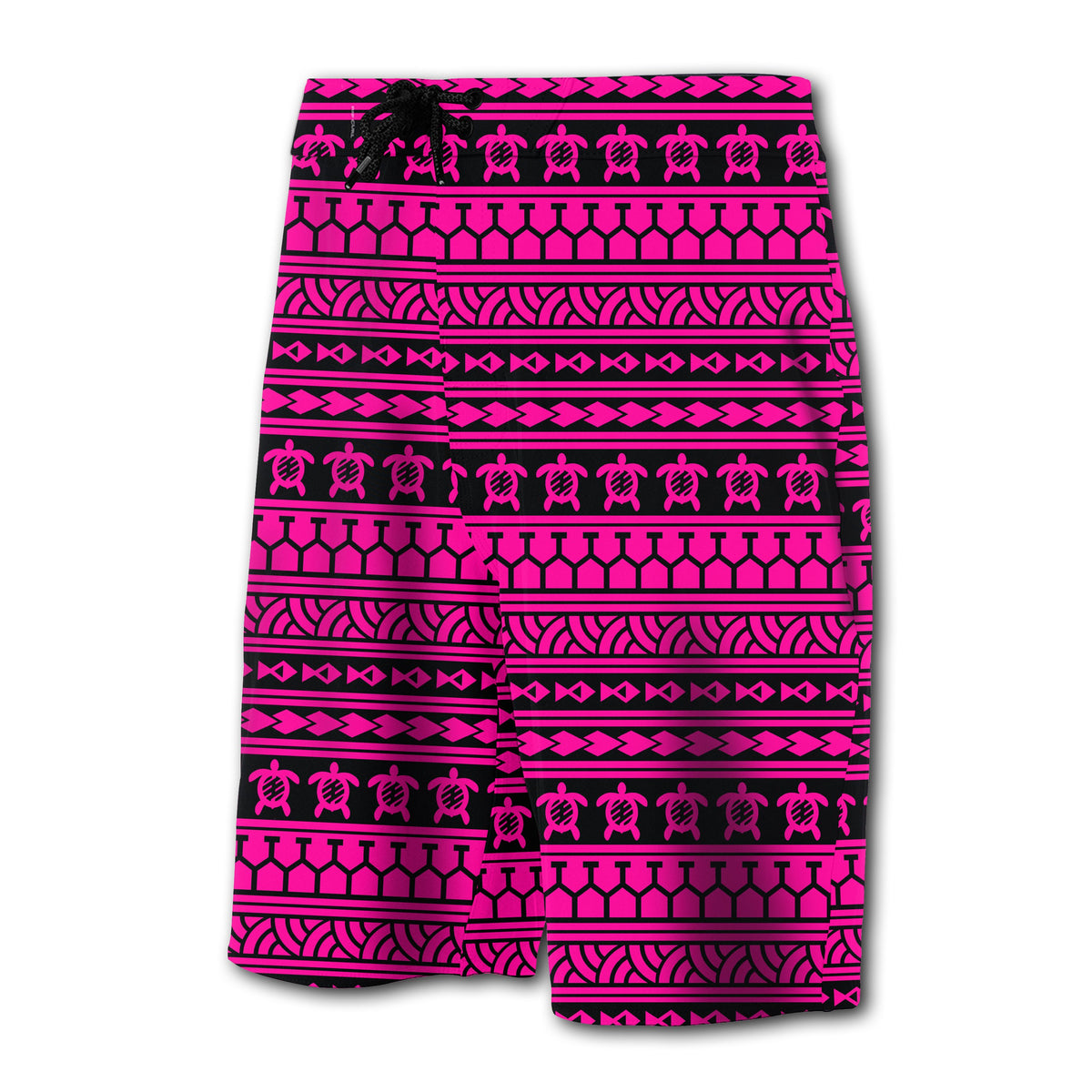 Hawaii Polynesian Tattoo Tribal Board Shorts Pink - Polynesian Pride