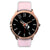 Haka Fern Maori Language Rose Gold Watch Pink Leather - Polynesian Pride