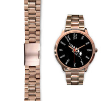 Haka Fern Maori Language Rose Gold Watch - Polynesian Pride