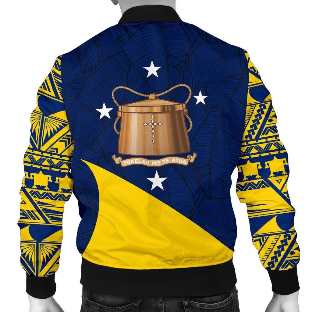 Tokelau Men Bomber Jacket Polynesian Canoe Style - Polynesian Pride
