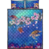 Galaxy Ocean Quilt Bed Set Black - Polynesian Pride
