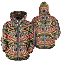 Polynesian Tribal Hoodie 11 Unisex Orange - Polynesian Pride